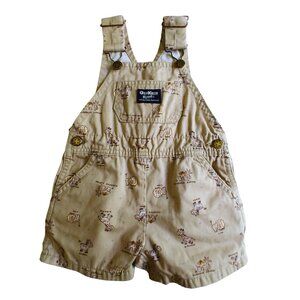 Vintage OshKosh B'Gosh Safari Shortalls 12 Months